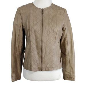 ALFANI Women Short Tan Jacket Size PM